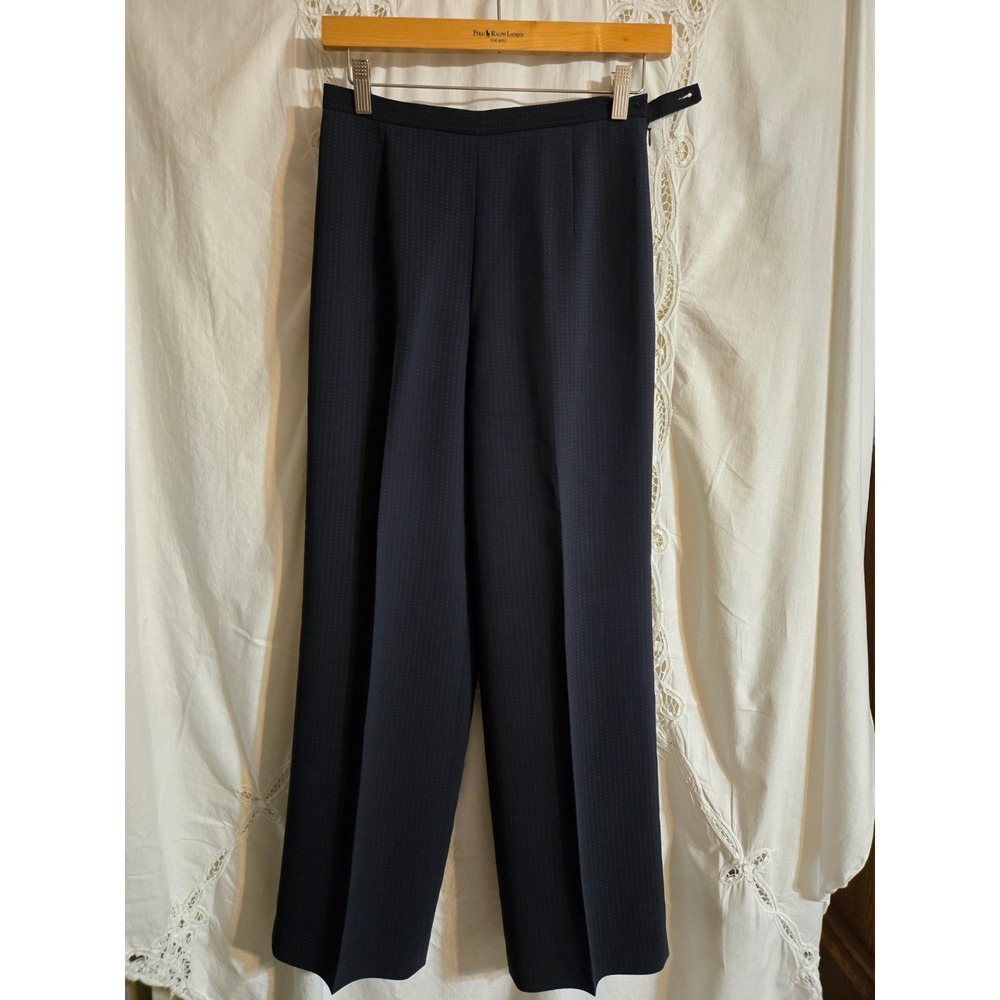 Women's Pinstripe Career Pant by Talbots Petite Dark Navy Size 4